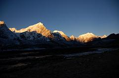 27 Madiya Peak Bhairab Takura, Eiger Peak, Gur Karpo Ri, Pemthang Karpo Ri, Triangle Sunrise From Valley Junction To Kong Tso Above Drakpochen